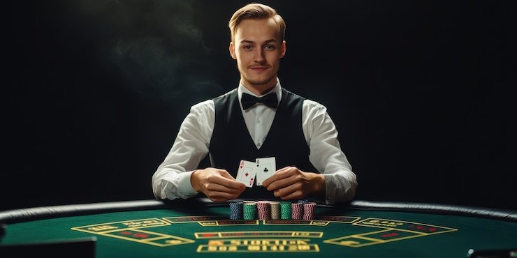 Ion77 live-dealer table interface on mobile screen